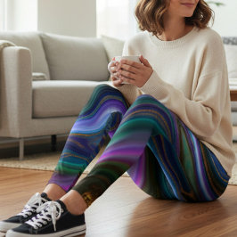 Abstrakt marmor Mönster Aktivkläder Leggings