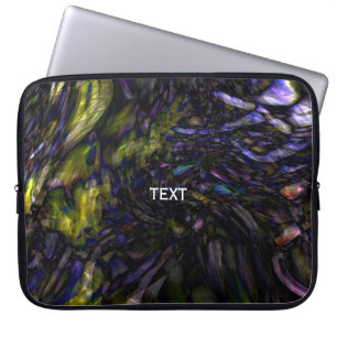 Abstrakt marmorerad virvel modern färgstänk laptop fodral