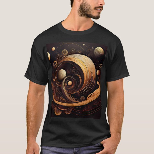 Abstrakt Mars T Shirt (Framsida)