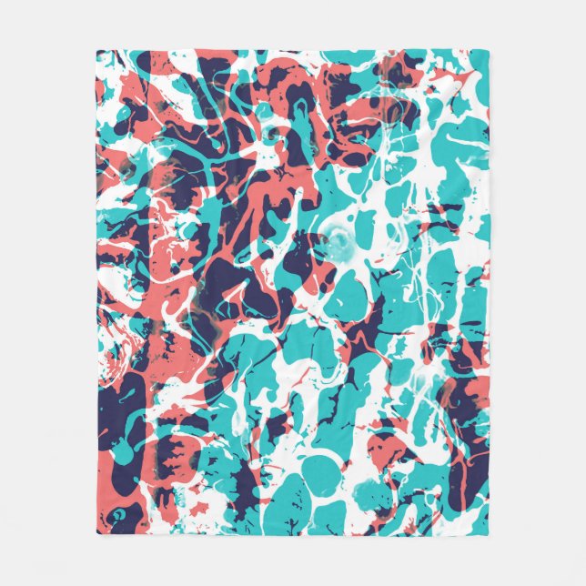 Abstrakt Marsted Papper Art Background Fleecefilt (Framsidan)