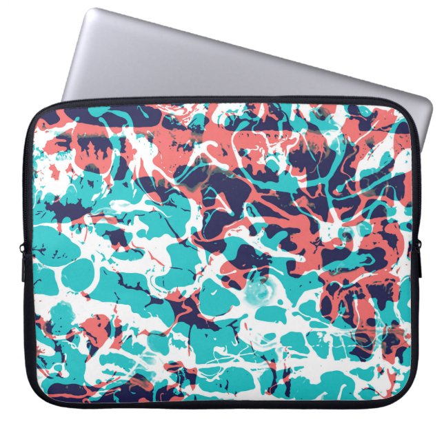 Abstrakt Marsted Papper Art Background Laptop Fodral (Framsidan)