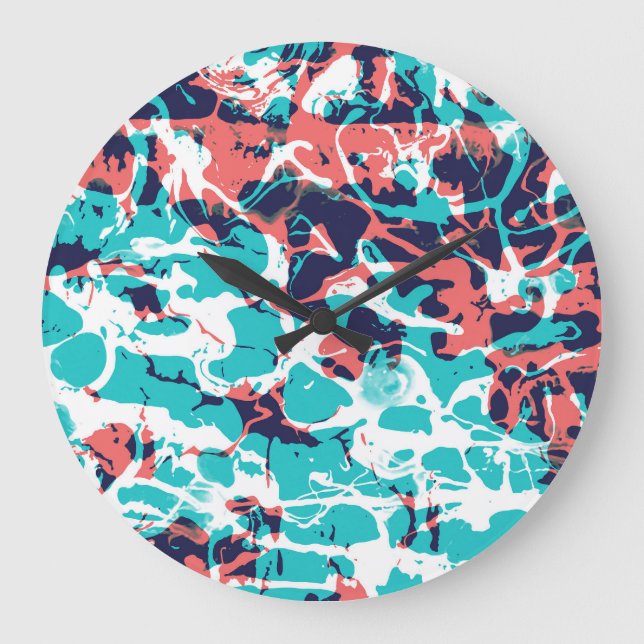 Abstrakt Marsted Papper Art Background Stor Klocka (Framsida)