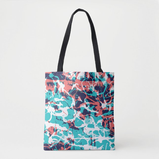 Abstrakt Marsted Papper Art Background Tygkasse (Framsida)