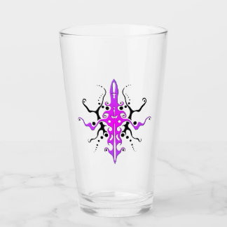 Abstrakt mask tribal tatuering design - rosa glaskopp