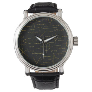 abstrakt math mönster armbandsur