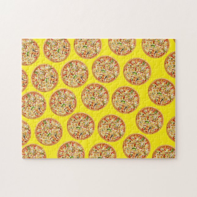 Abstrakt matkonst, Pizza Pussel (Horisontell)