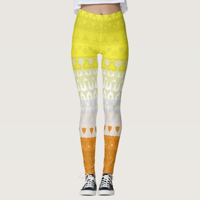 Abstrakt Maverique Pride Flagga Leggings (Framsida)