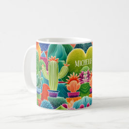Abstrakt med accin mot Namn Kaffemugg