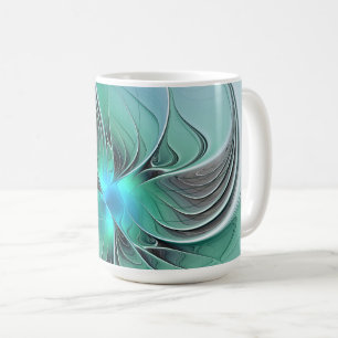 Abstrakt med blå, modern formgivning kaffemugg