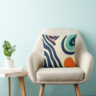 Abstrakt med en minimal retrodesign kudde