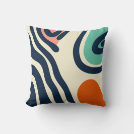Abstrakt med en minimal retrodesign kudde