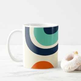 Abstrakt med en minimalistisk retrodesign kaffemugg