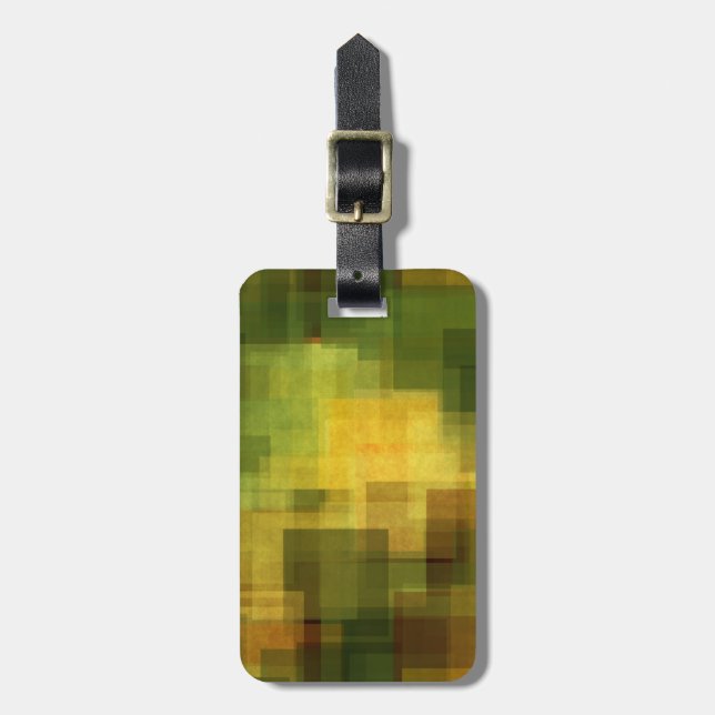 abstrakt med färgstark konsthöjd vintage 2 bagagebricka (Vertikal Framsida)