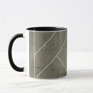 Abstrakt med geometriska former mugg