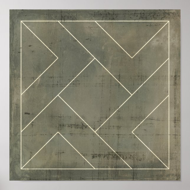 Abstrakt med geometriska former poster (Framsidan)