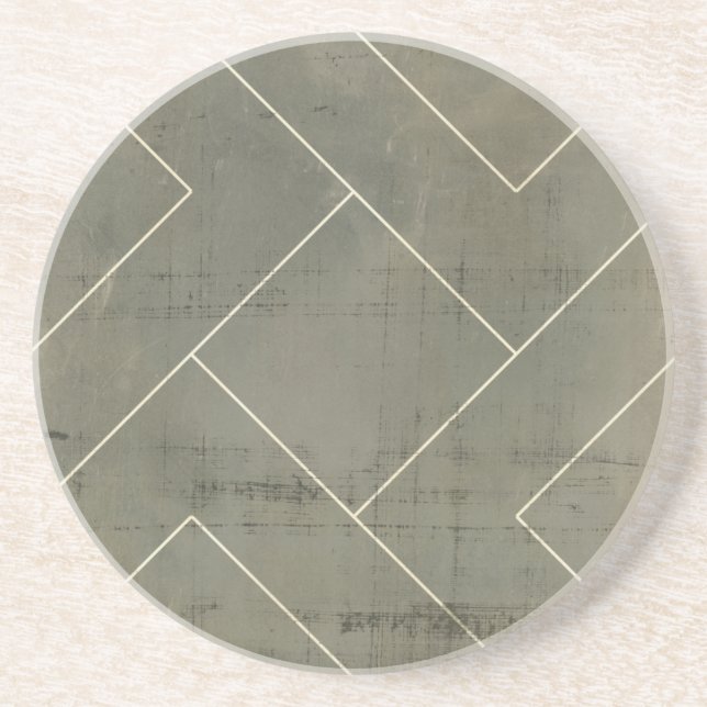 Abstrakt med geometriska former underlägg sandsten (Framsidan)