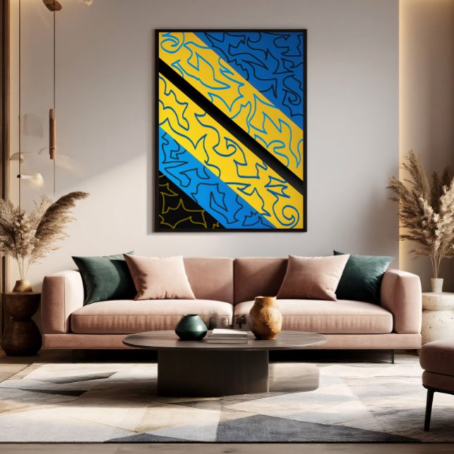 Abstrakt med livlig rytm  poster (Skapare uppladdad)