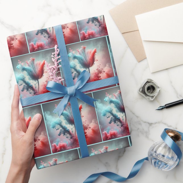 Abstrakt med rökt moln presentpapper (Gifting)