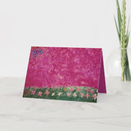 Abstrakt med rosa himlar och orkidékort tack kort