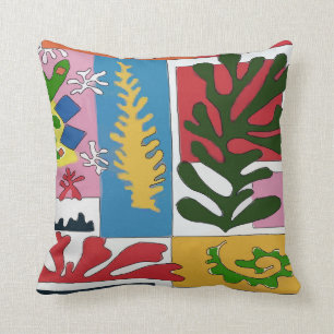 Abstrakt med Tropical Ivy Löv Kudde
