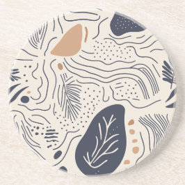 Abstrakt Mediterranean Vinkar Sandstone Underlägg