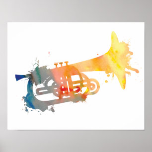 Abstrakt Mellophone Poster