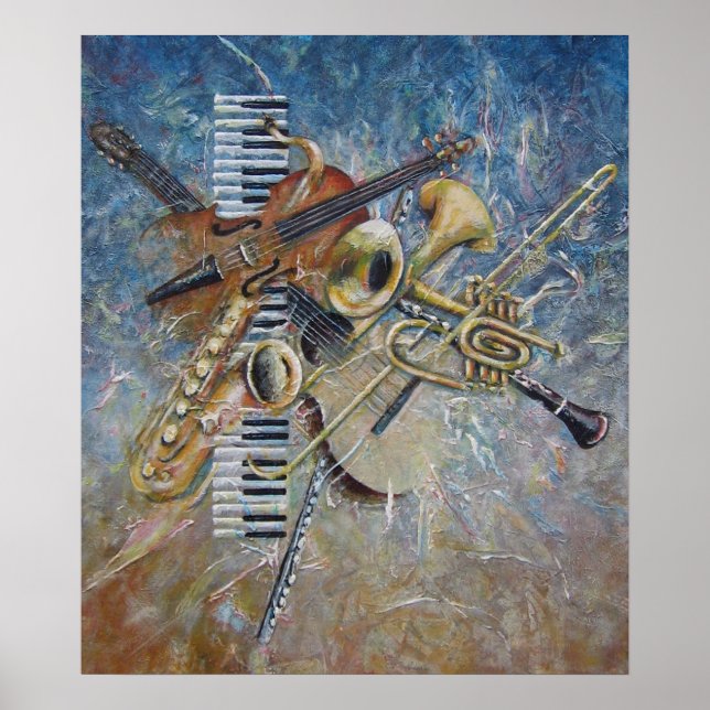 Abstrakt Melody print Poster (Framsidan)