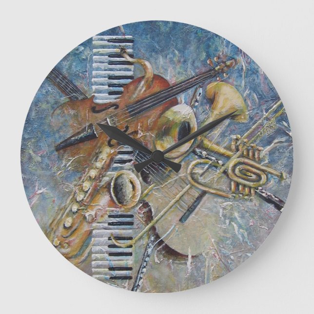 Abstrakt Melodyclock Stor Klocka (Framsida)