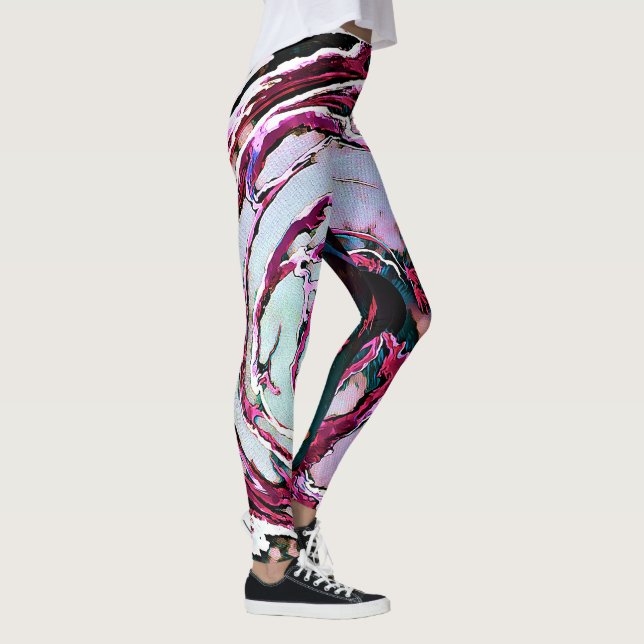 Abstrakt Mercury Art Leggings (Höger)