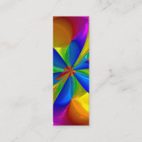 Abstrakt Metallisk blomma Regnbåge Färg Swirl