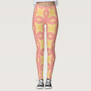 Abstrakt mexican tribal retro african ethno tradit leggings
