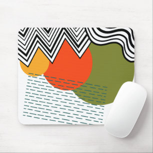 Abstrakt Mid-Century Modern Musmatta