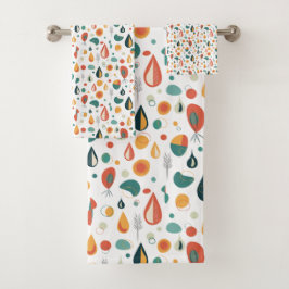 Abstrakt Mid Century Modern Nature RainDrop