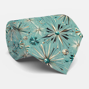 Abstrakt Mid Century Modern Stjärnsprängning Diama Slips
