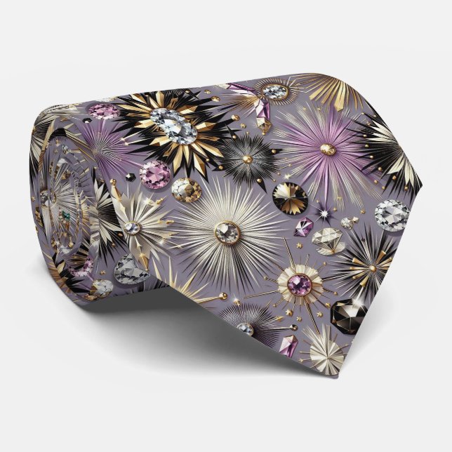 Abstrakt Mid Century Modern Stjärnspridning Diaman Slips (Rullad)