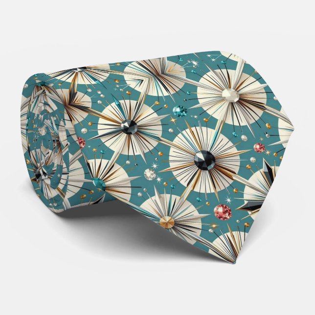 Abstrakt Mid Century Modern Stjärnspridning Diaman Slips (Rullad)