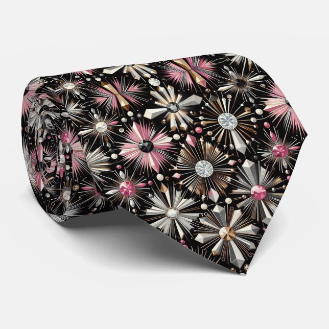 Abstrakt Mid Century Modern Stjärnspridning Diaman Slips (Rullad)