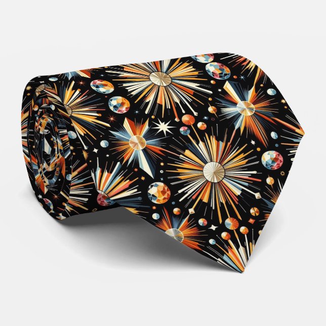 Abstrakt Mid Century Modern Stjärnspridning Diaman Slips (Rullad)