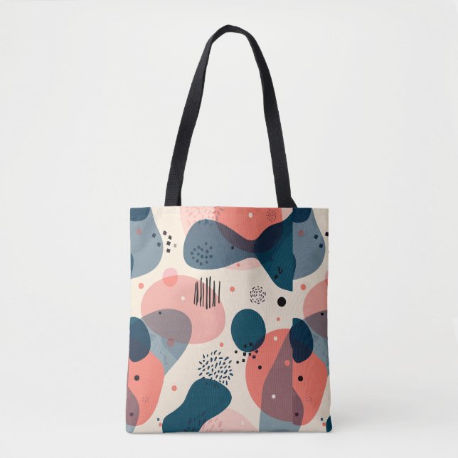 Abstrakt Mid-Century Modern Tygkasse (Framsida)
