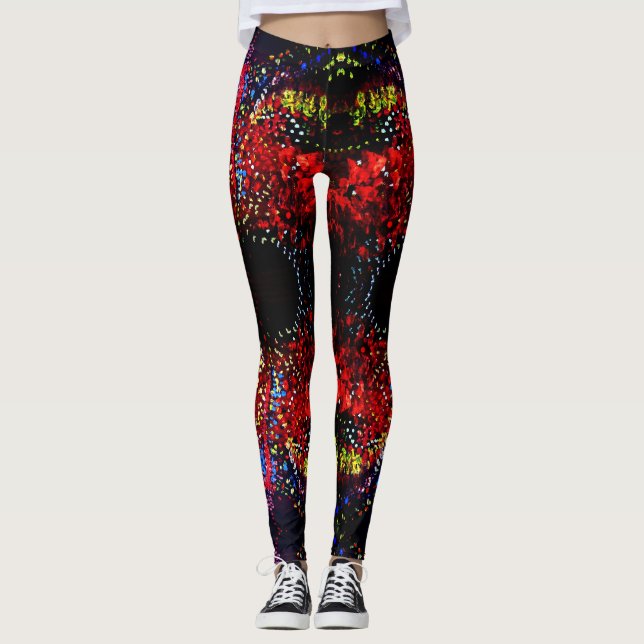 Abstrakt Mind Cusrom Leggings (Framsida)