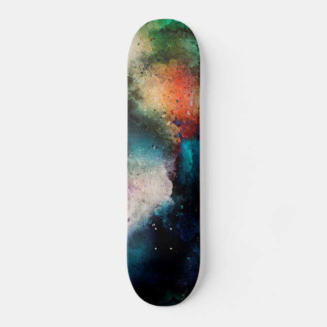 Abstrakt Mini Skateboard Bräda 18,5 Cm (Framsida)