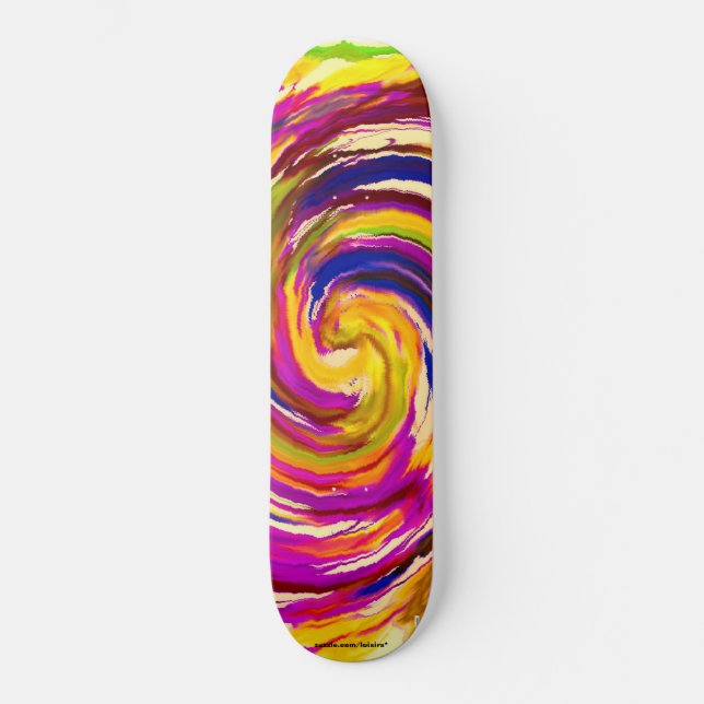 Abstrakt Mini Skateboard Bräda 18,5 Cm (Framsida)