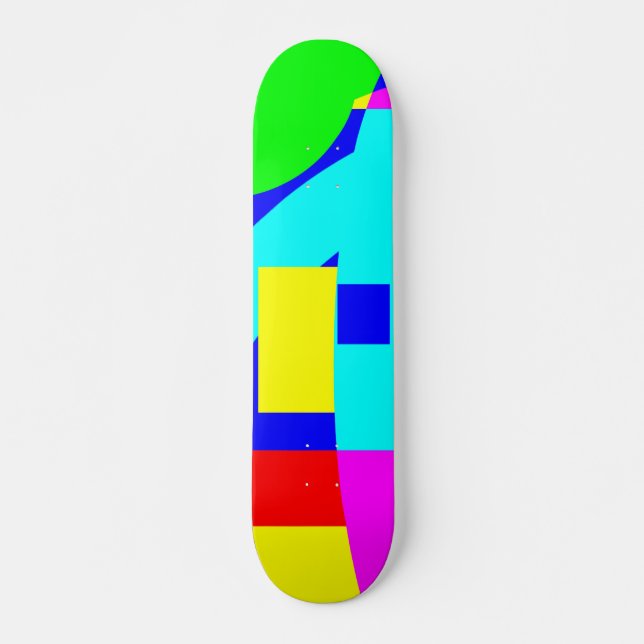 Abstrakt Mini Skateboard Bräda 18,5 Cm (Framsida)