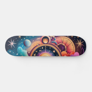 Abstrakt Mini Skateboard Bräda 18,5 Cm