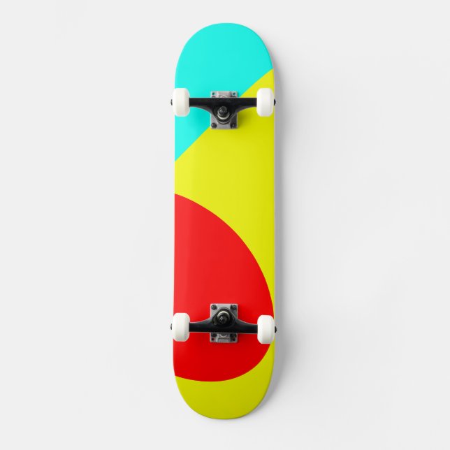 Abstrakt Mini Skateboard Bräda 18,5 Cm (Framsida)