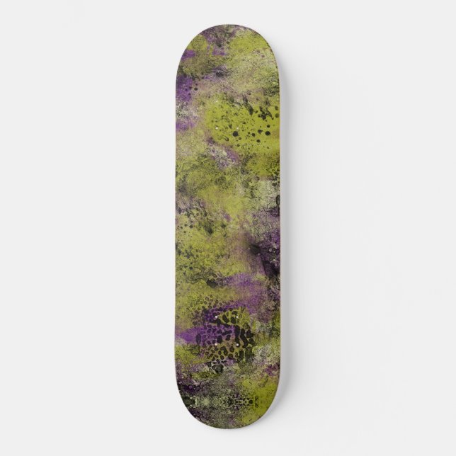 Abstrakt Mini Skateboard Bräda 18,5 Cm (Framsida)