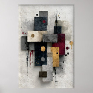 Abstrakt Minimal Tryck, Utskriftsbar Konst, Modern Poster