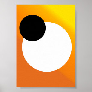Abstrakt minimalist "Astral konvergens ", Poster
