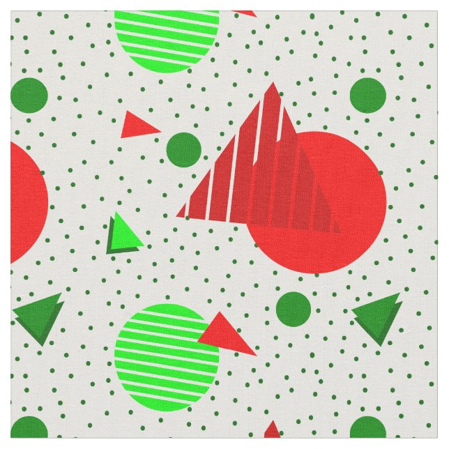 abstrakt minimalist christmas Memphis geometric Tyg (Närbild)