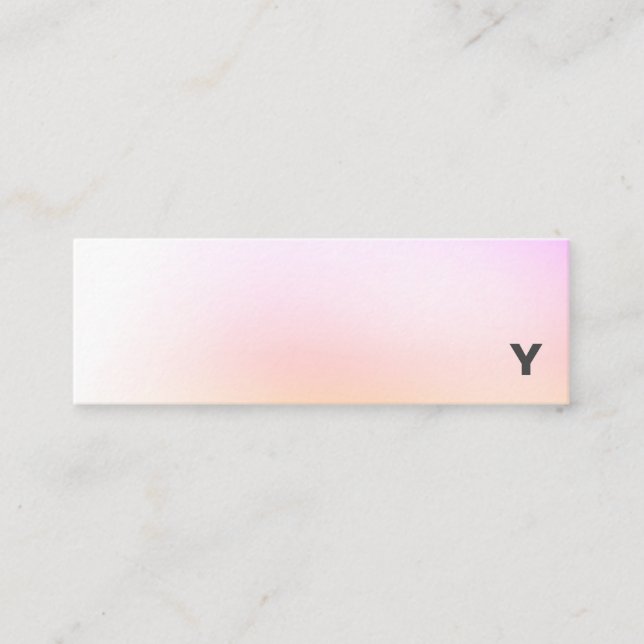Abstrakt Minimalist lutningkortkortvisitkort Mini Visitkort (Framsida)